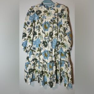 Ivory floral dress